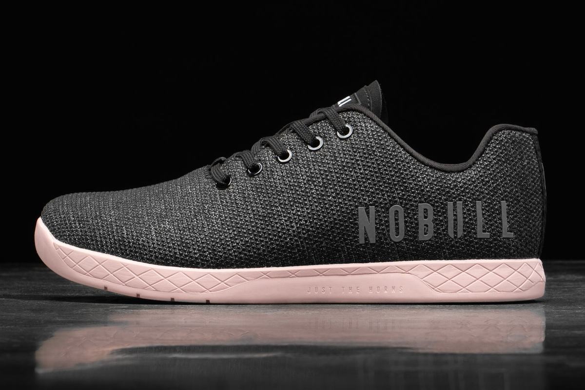 Nobull Superfabric Women\'s Trainers Black Rose | Australia (RD2604)